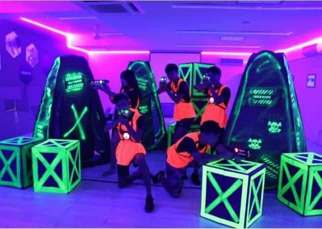 laser tag techniques - work as a team