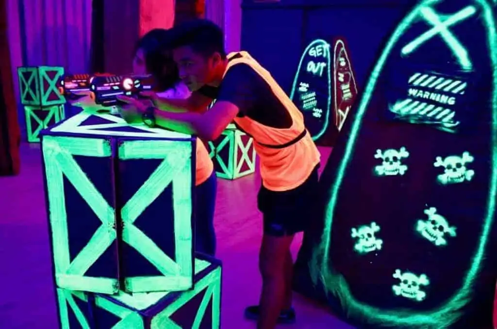 laser tag techniques - stay on high ground